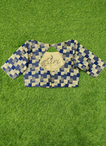 Load image into Gallery viewer, Lovely Designer Blouse in Geometric Checks Design