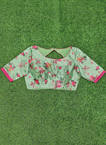 Load image into Gallery viewer, Beautiful Designer Blouse in Digital Print and Mirror Work