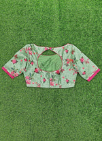 Load image into Gallery viewer, Beautiful Designer Blouse in Digital Print and Mirror Work