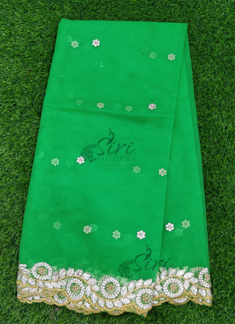 Designer Net Cut Work Dupatta