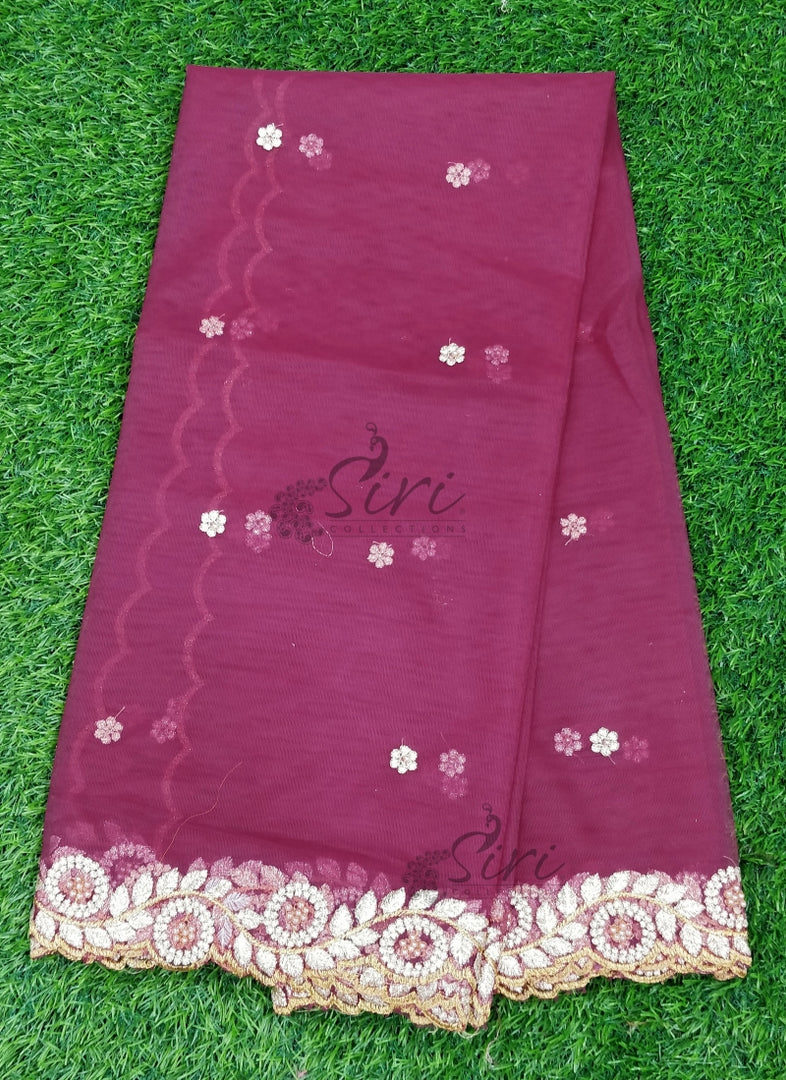 Designer Net Cut Work Dupatta