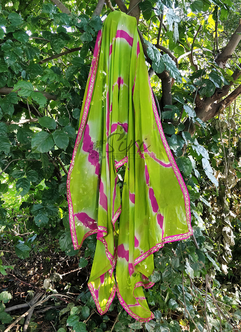Beautiful Shibori Dupatta in Fancy Borders