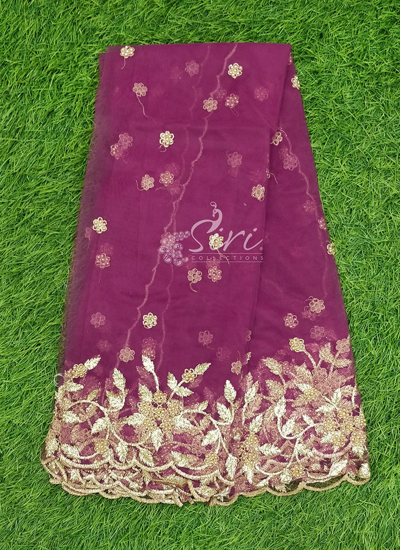 Designer Net Cut Work Dupatta