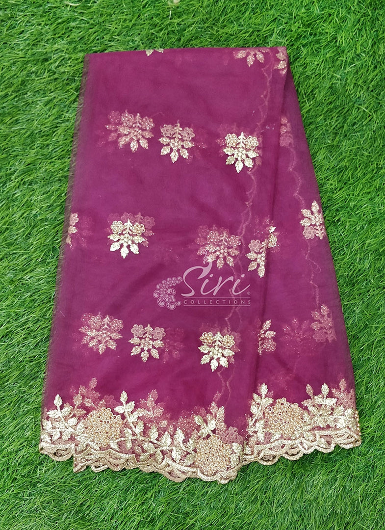 Designer Net Cut Work Dupatta