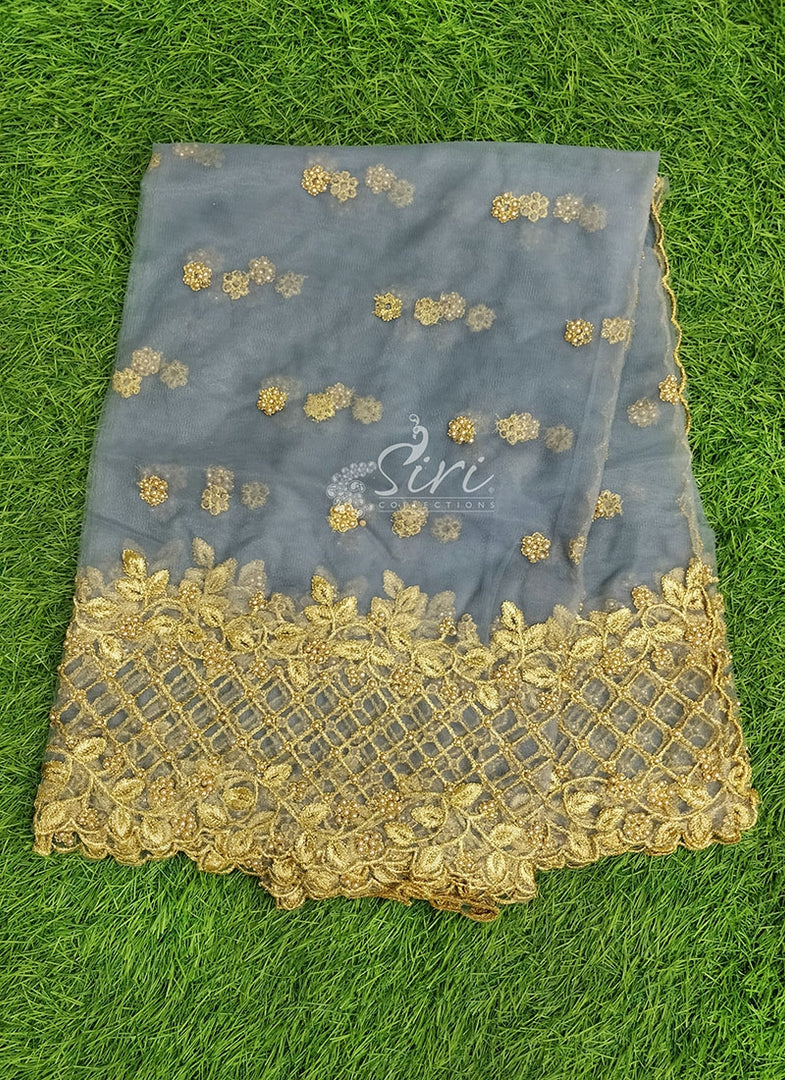 Designer Net Cut Work Dupatta
