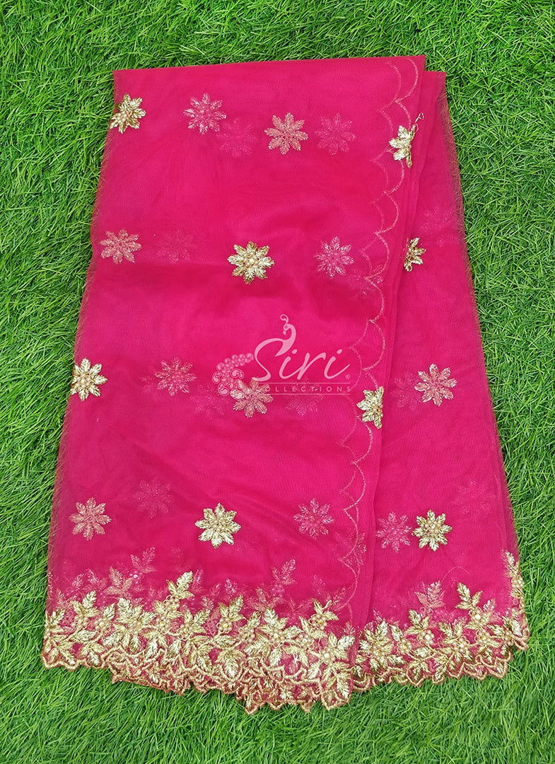 Designer Net Cut Work Dupatta