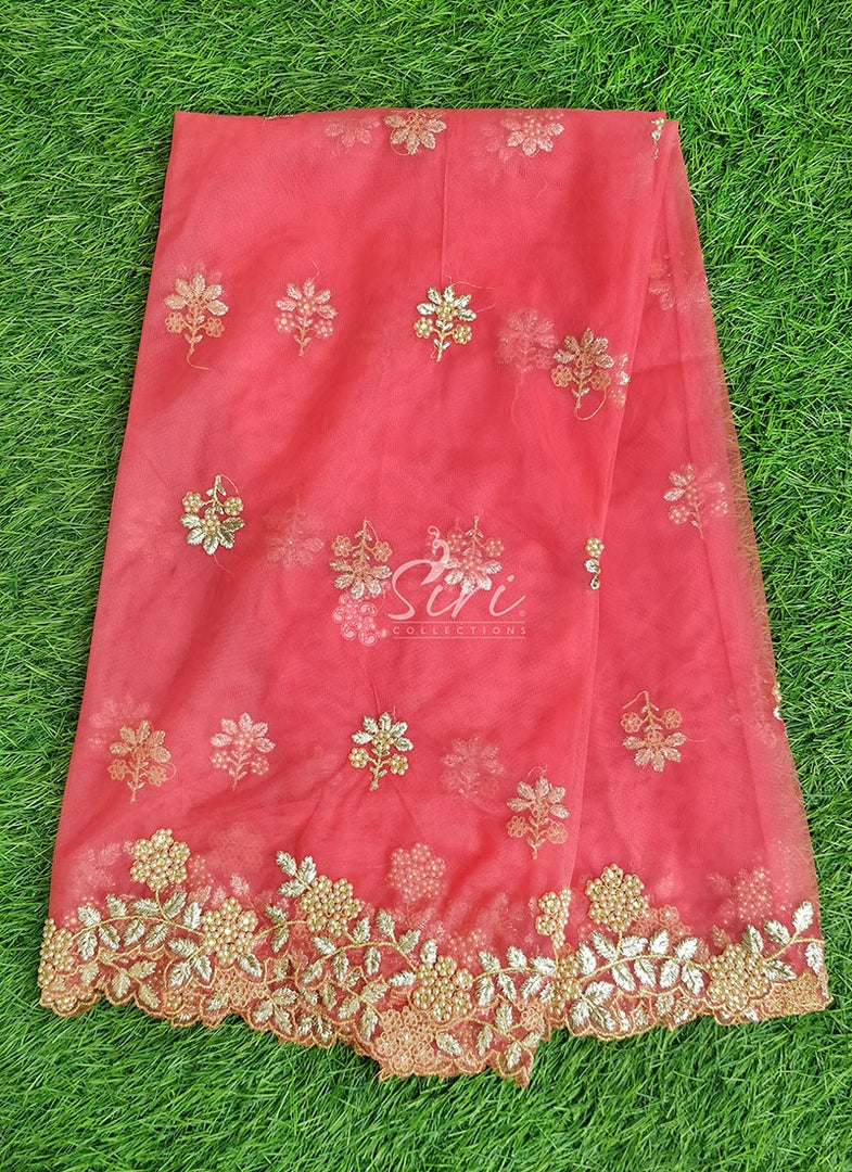 Designer Net Cut Work Dupatta