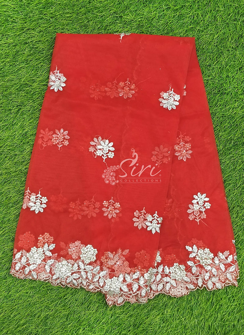 Designer Net Cut Work Dupatta