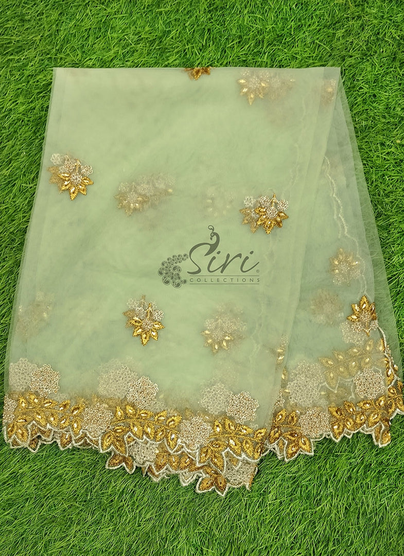 Designer Net Cut Work Dupatta