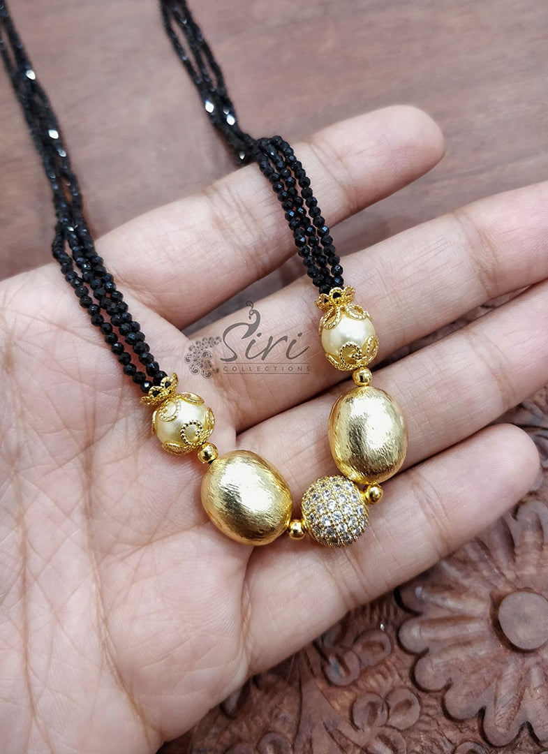 Designer Black Spinels Chain Mangalsutra