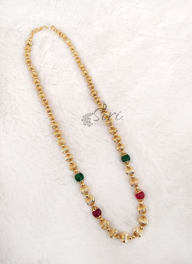 Simple Chain Necklace in Gold Micro Polish