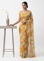Load image into Gallery viewer, Latest Garden Vareli Printed Nara Chiffon Saree
