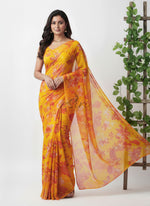 Load image into Gallery viewer, Beautiful Garden Vareli Printed Nara Chiffon Saree

