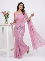 Load image into Gallery viewer, Beautiful Garden Vareli Americano Chiffon Saree