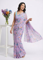 Load image into Gallery viewer, Beautiful Garden Vareli Americano Chiffon Saree