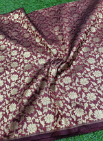 Load image into Gallery viewer, Beautiful Banarasi Silk Fabric in Allover Jaal Design