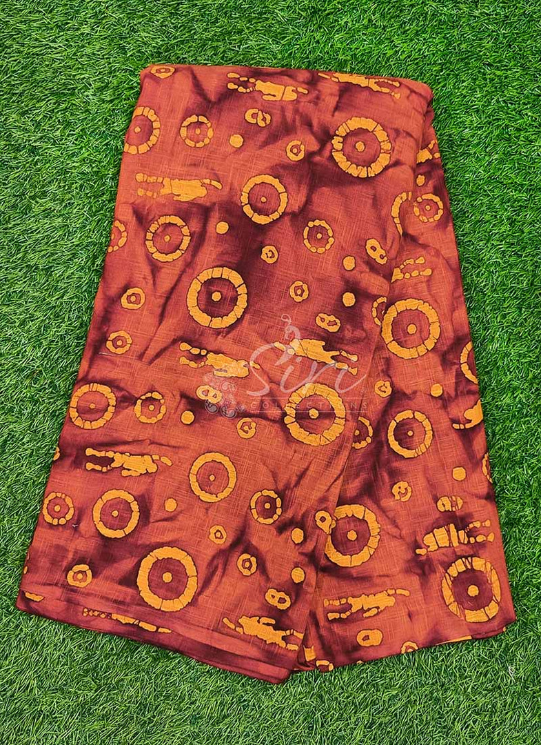Pure Cotton Fabric in Batik Print