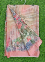 Load image into Gallery viewer, Lovely Digital Print Brasso Georgette Saree
