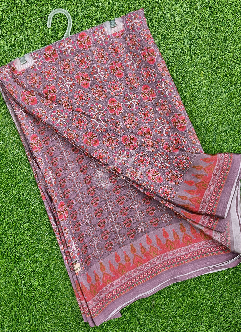 Beautiful Digital Print Crepe Silk Saree