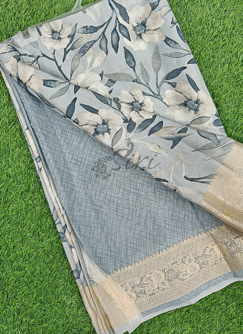 Beautiful Digital Print Crepe Saree