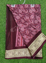 Load image into Gallery viewer, Beautiful Digital Print Crepe Saree
