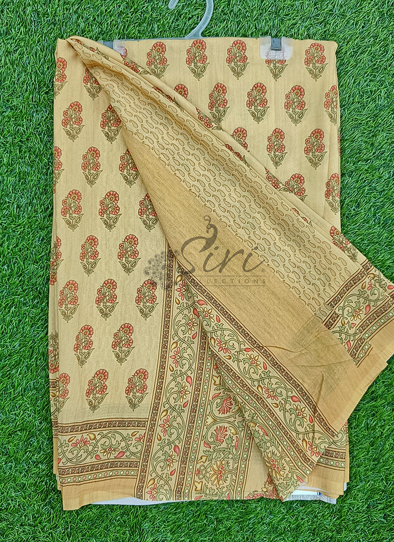 Beautiful Digital Print Fine Crepe Saree