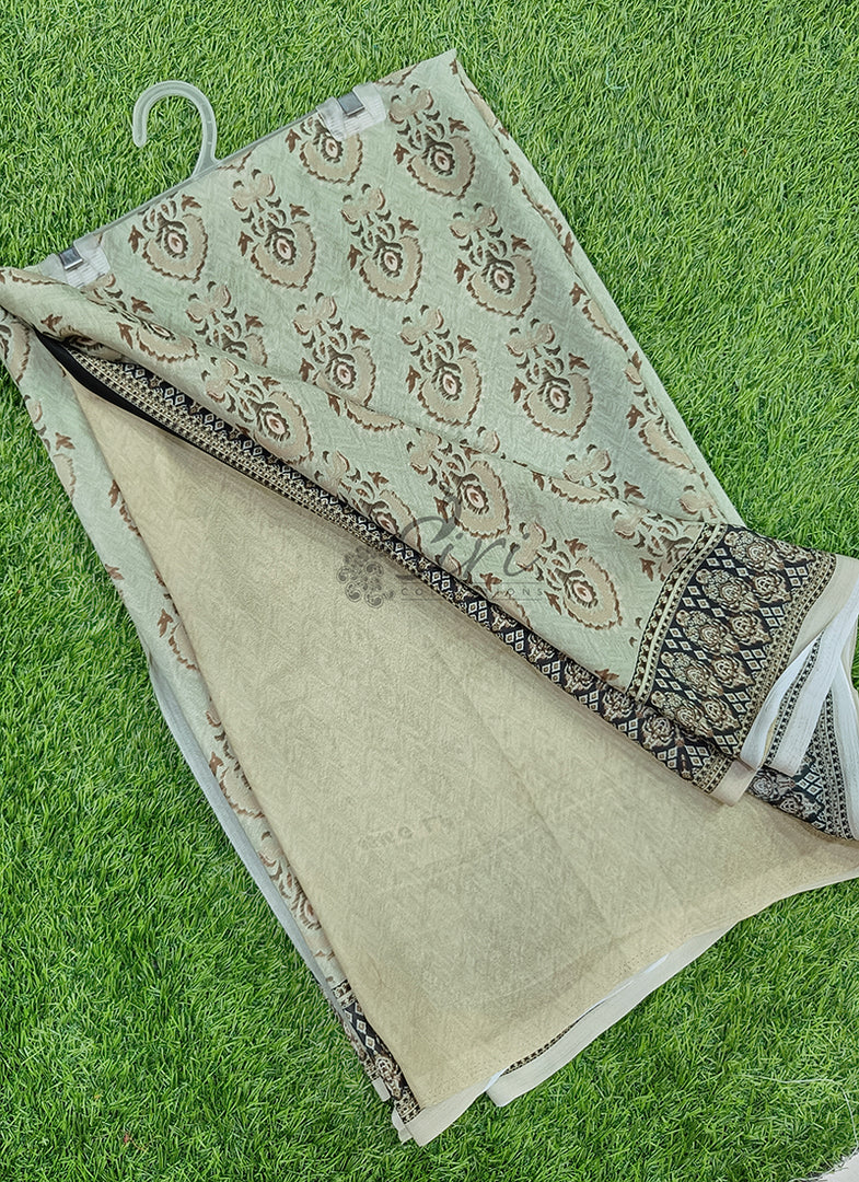 Beautiful Digital Print Crepe Saree
