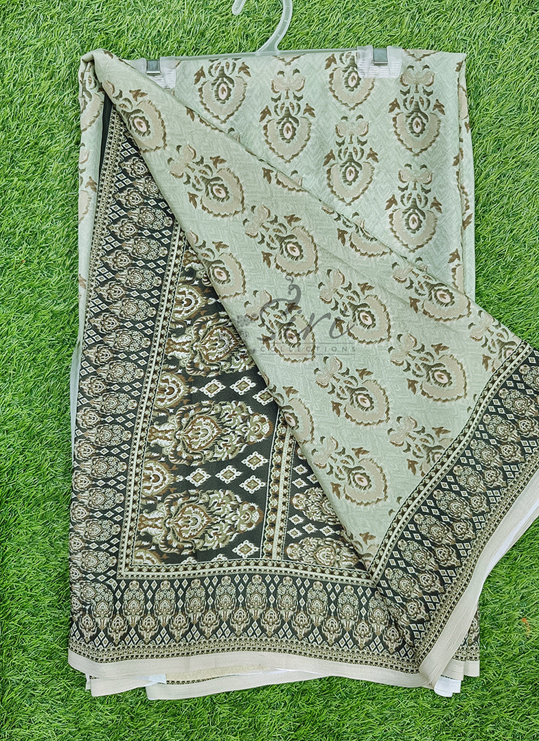 Beautiful Digital Print Crepe Saree