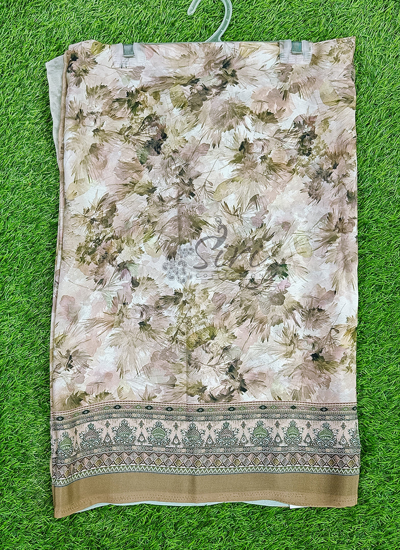 Beautiful Digital Print Crepe Saree