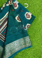 Load image into Gallery viewer, Festive Printed Fancy Chinon Crepe Saree
