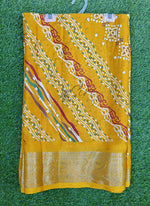 Load image into Gallery viewer, Festive Printed Fancy Chinon Crepe Saree
