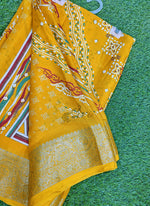 Load image into Gallery viewer, Festive Printed Fancy Chinon Crepe Saree

