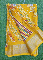 Load image into Gallery viewer, Festive Printed Fancy Chinon Crepe Saree
