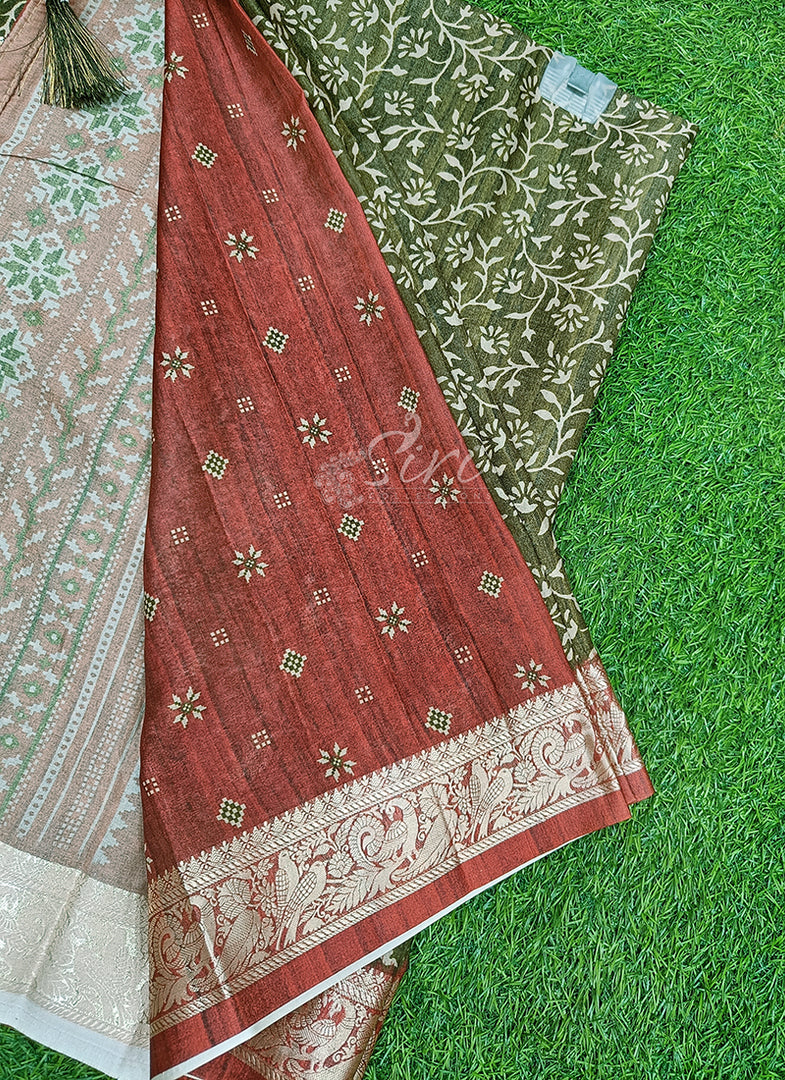 Beautiful Digital Print Viscose Crepe Saree