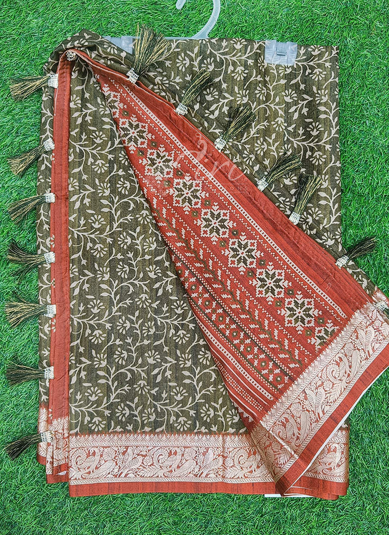 Beautiful Digital Print Viscose Crepe Saree