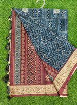 Load image into Gallery viewer, Beautiful Digital Print Viscose Crepe Saree
