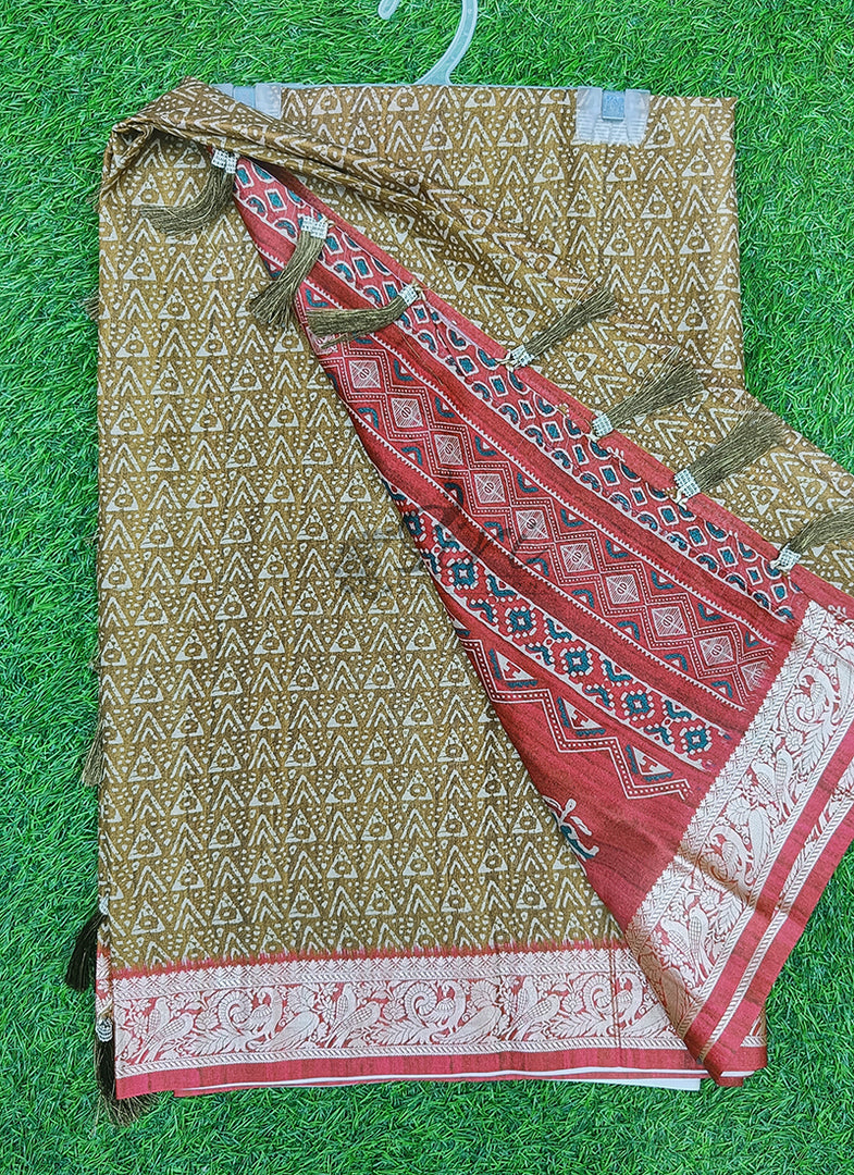 Beautiful Digital Print Viscose Crepe Saree