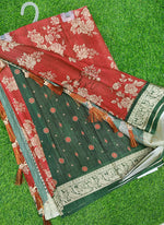 Load image into Gallery viewer, Beautiful Digital Print Viscose Crepe Saree
