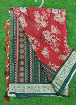 Load image into Gallery viewer, Beautiful Digital Print Viscose Crepe Saree
