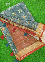 Load image into Gallery viewer, Beautiful Digital Print Viscose Crepe Saree
