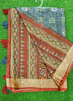 Load image into Gallery viewer, Beautiful Digital Print Viscose Crepe Saree
