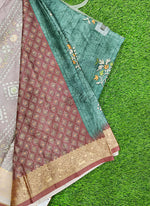 Load image into Gallery viewer, Beautiful Digital Print Viscose Crepe Saree
