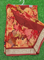 Load image into Gallery viewer, Beautiful Chinon Crepe Saree in Digital Print