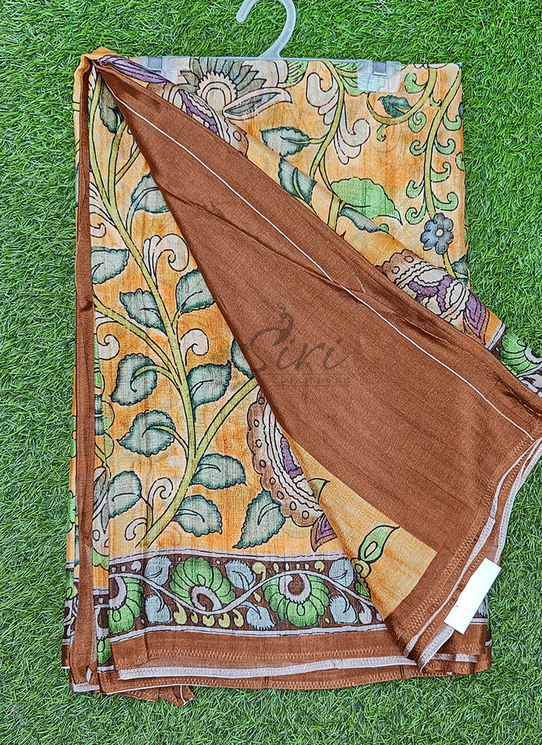 Siri Collections Beautiful Digital Print Premium Chinon Crepe Saree