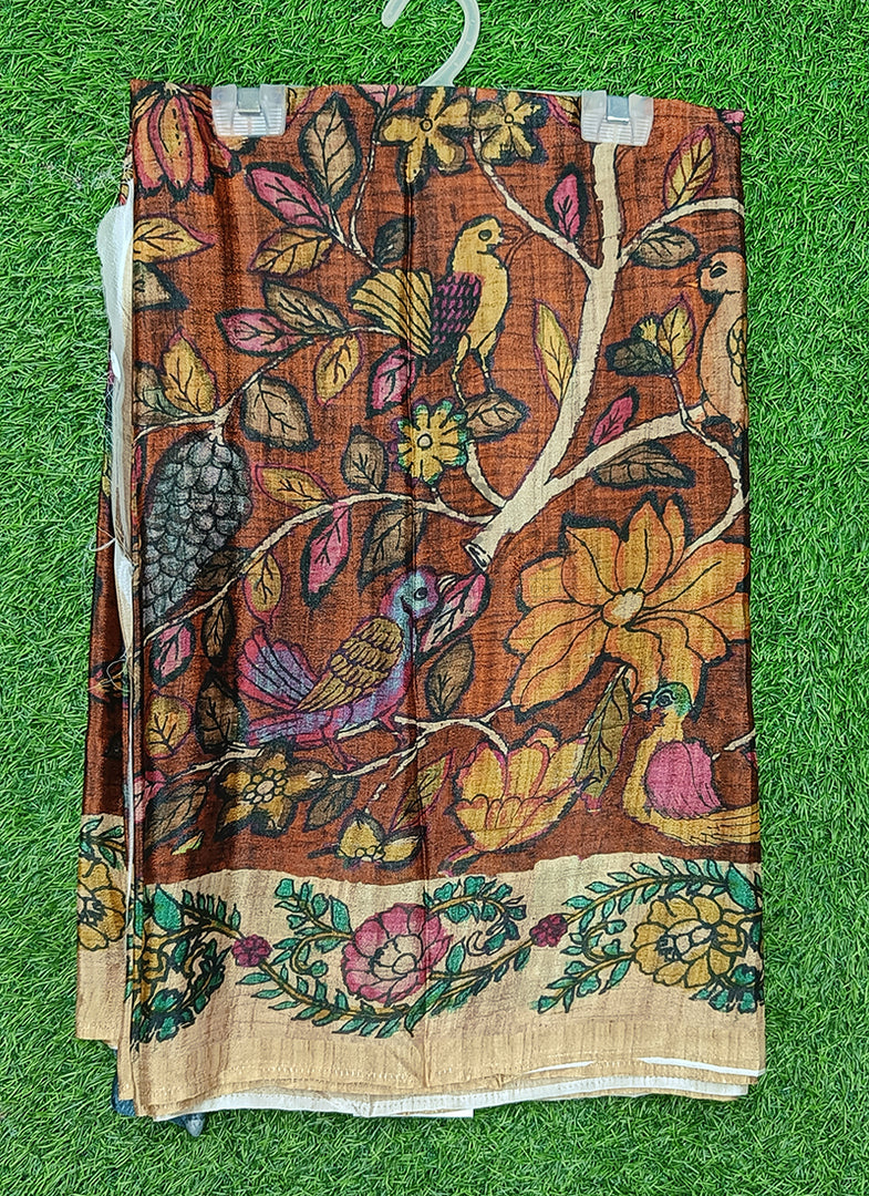 Siri Collections Beautiful Digital Print Premium Chinon Crepe Saree