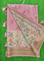 Load image into Gallery viewer, Beautiful Digital Print Tussar Silk Saree
