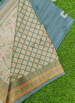Load image into Gallery viewer, Beautiful Digital Print Tussar Silk Saree
