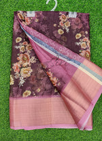 Load image into Gallery viewer, Lovely Soft Crepe Organza Saree in Digital Print
