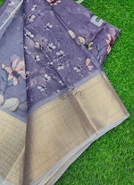 Load image into Gallery viewer, Lovely Soft Crepe Organza Saree in Digital Print
