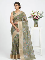 Load image into Gallery viewer, Lovely Soft Crepe Organza Saree in Digital Print